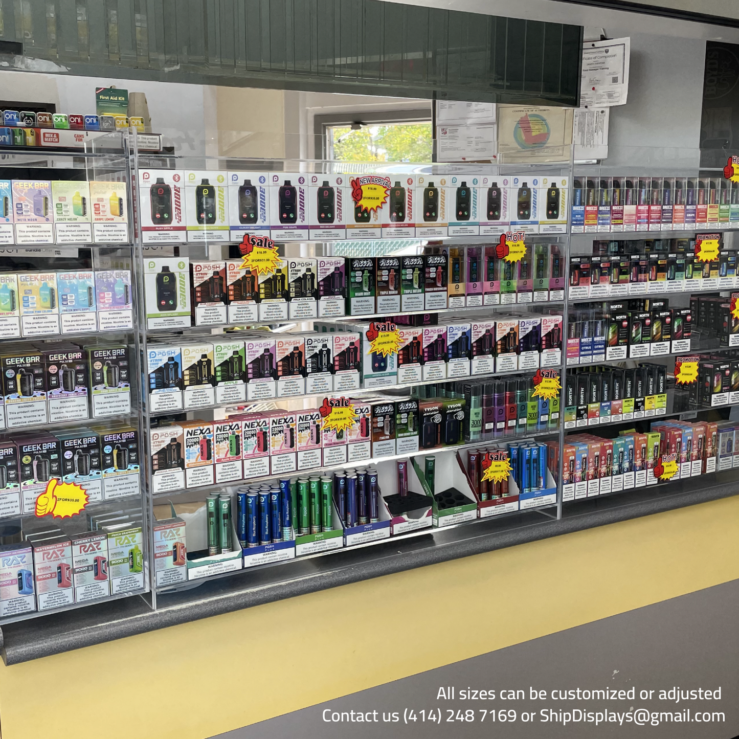 Vape Display 36" x 38"