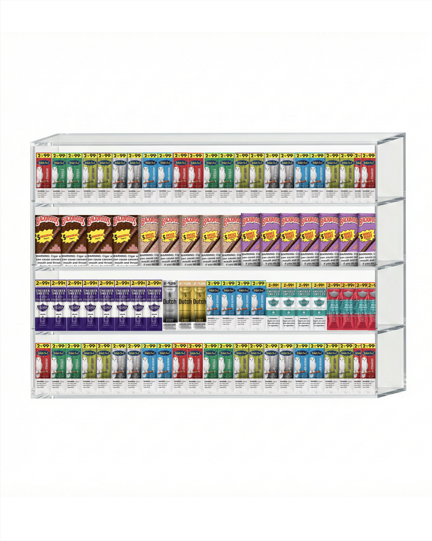 Cigars Display 36" x 33" (4 tier)