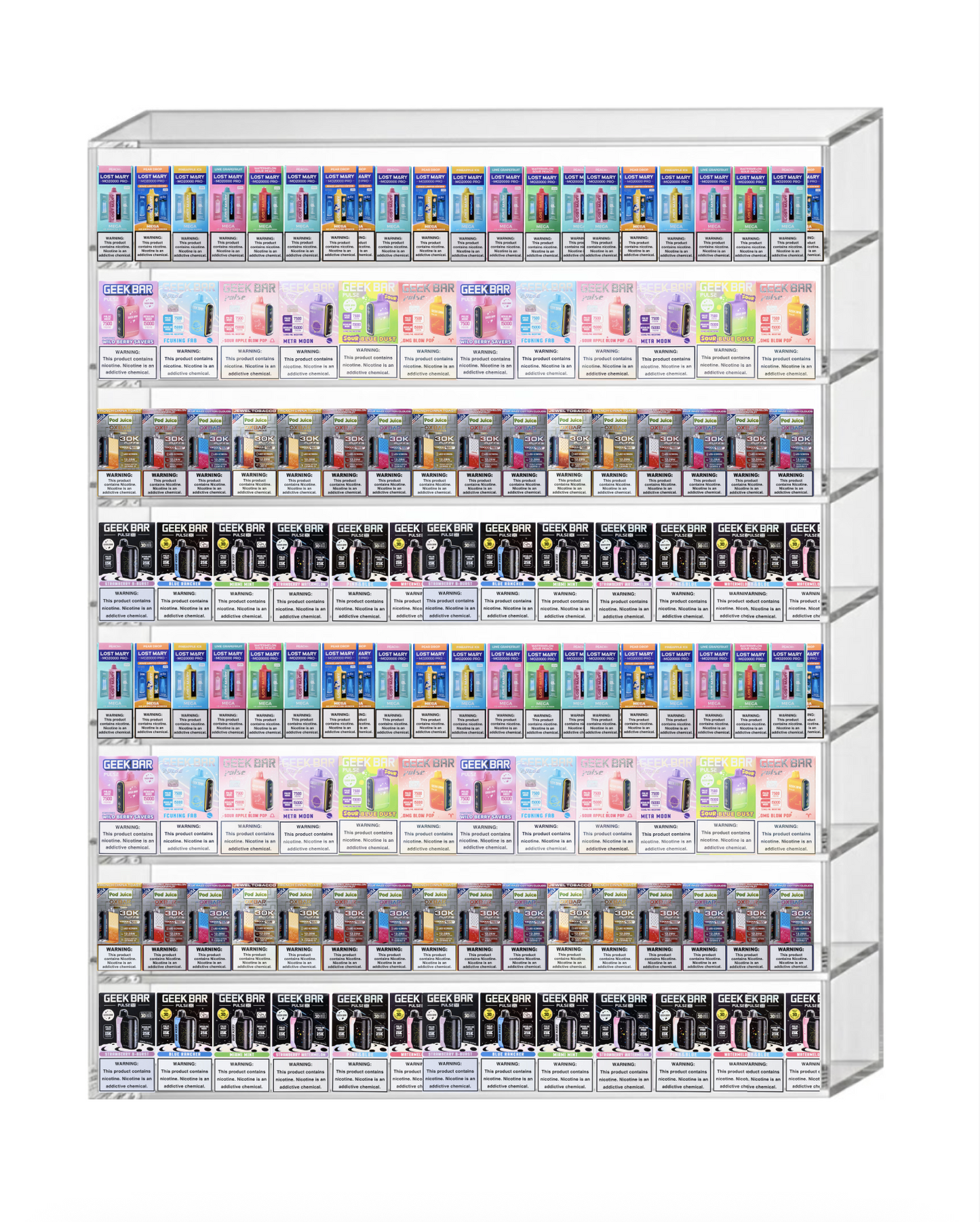 Vape Display 36" x 50" (8 tier)