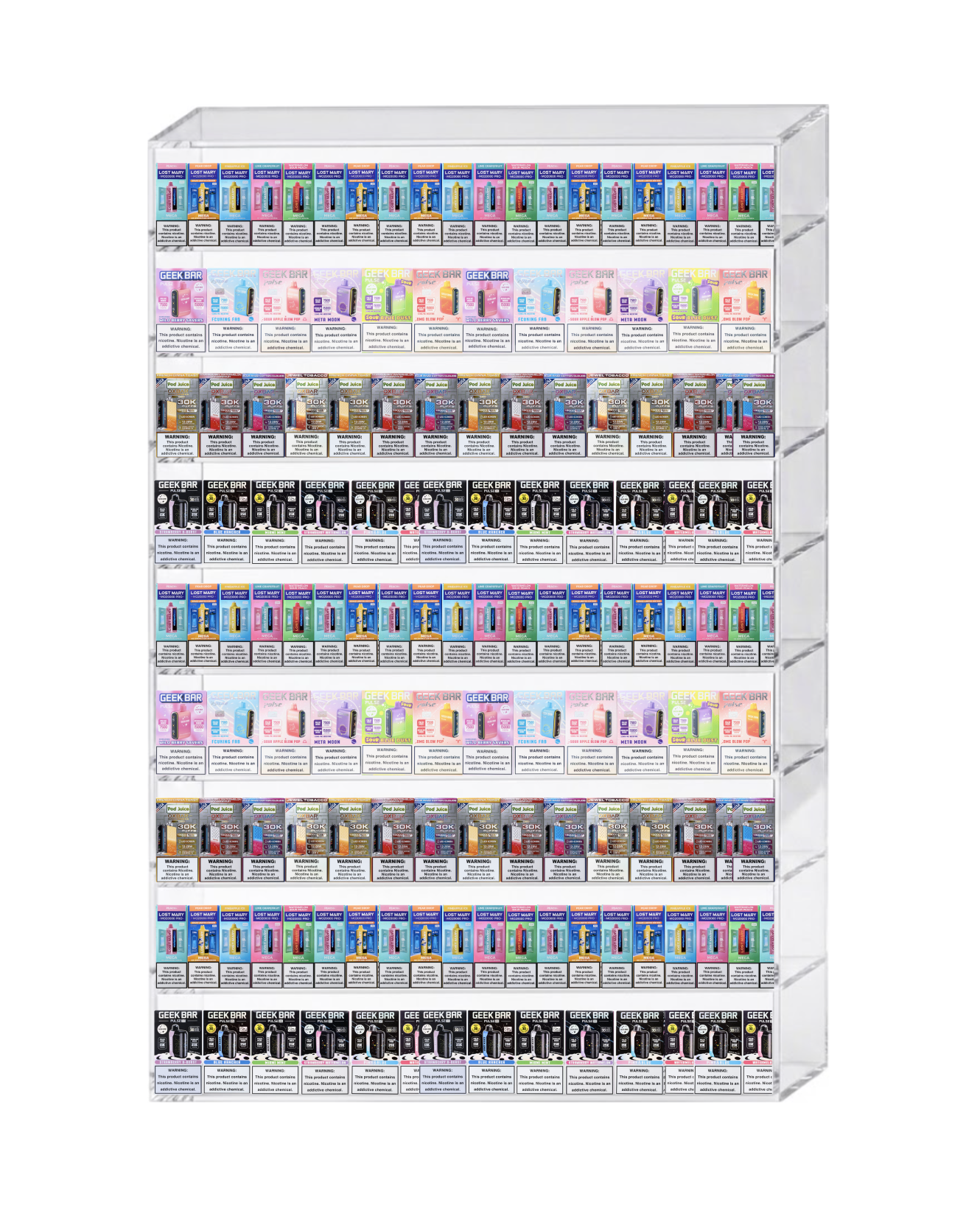 Vape Display 36" x 57" (9 tier)