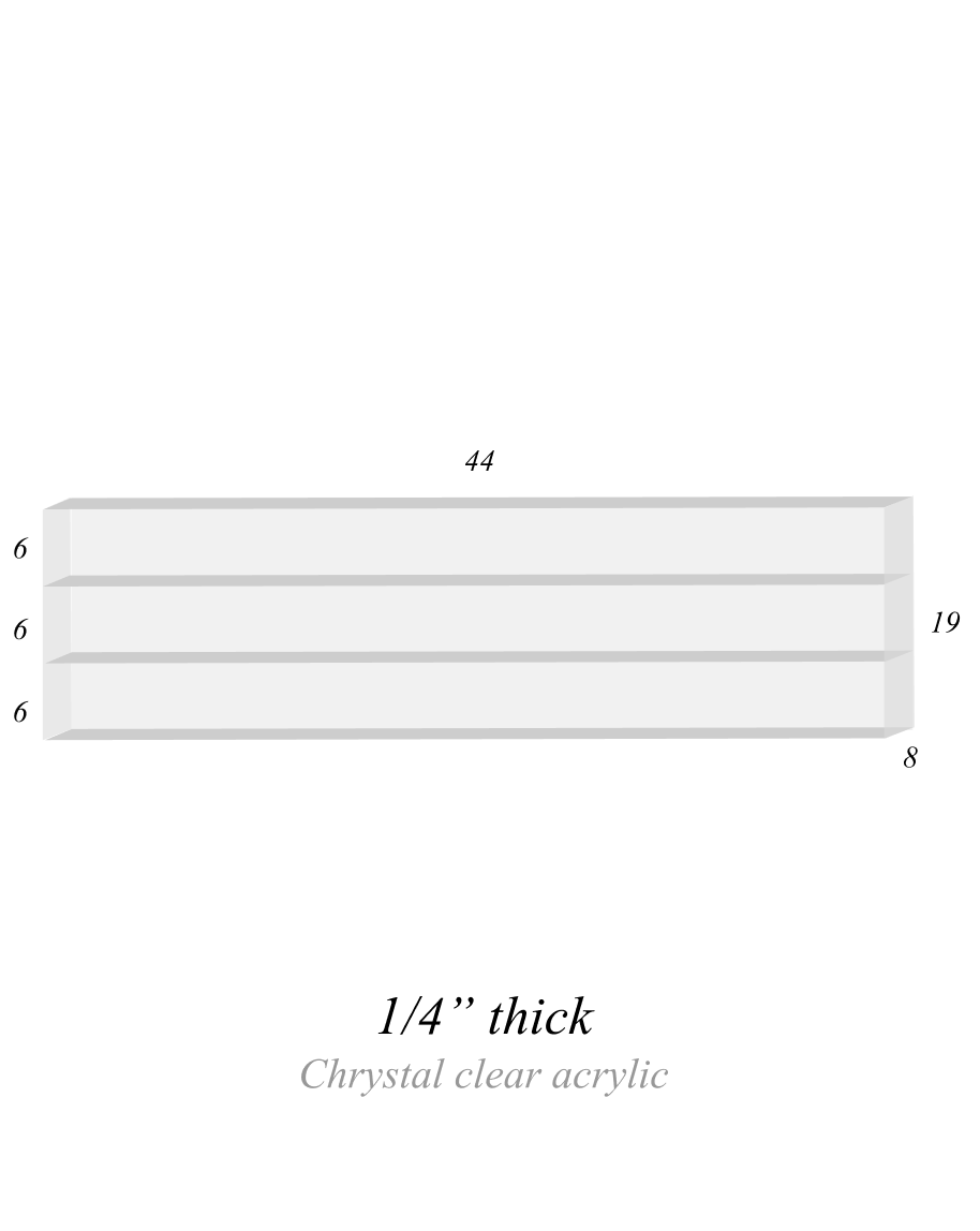 Vape Display 44" x 19" (3 tier)
