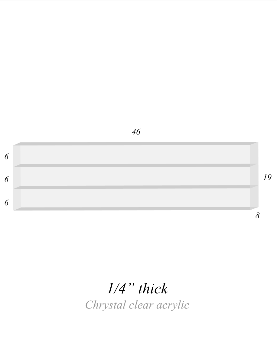 Vape Display 46" x 19" (3 tier)