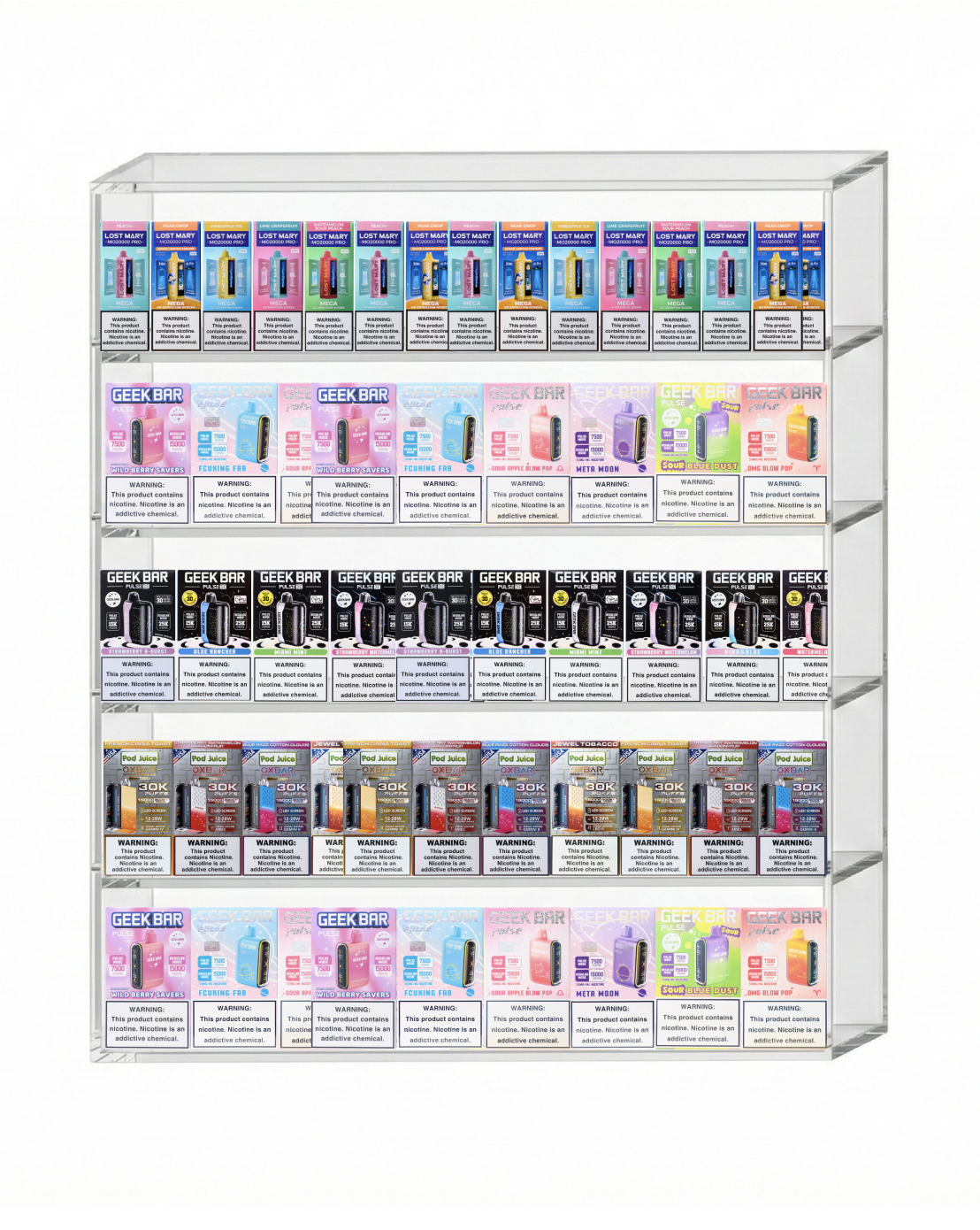 Vape Display 24" x 32" (5 tier)
