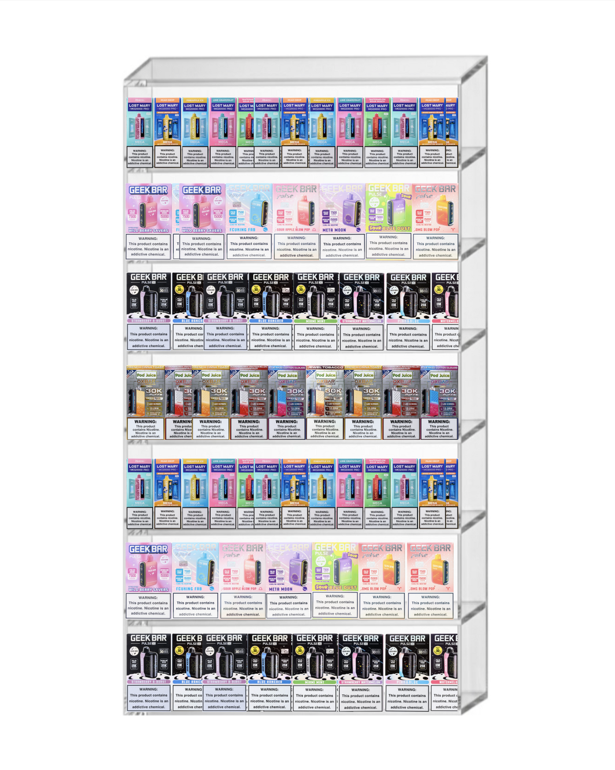 Vape Display 24" x 44" (7 tier)