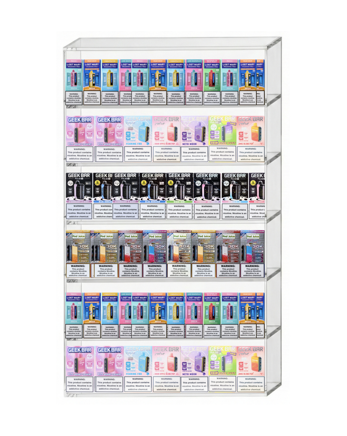 Vape Display 28" x 38" (6 tier)