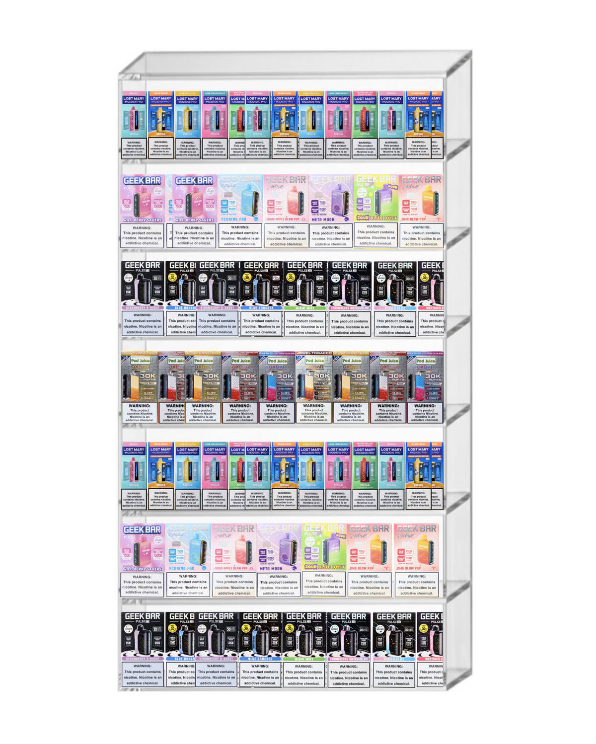 Vape Display 28" x 44" (7 tier)