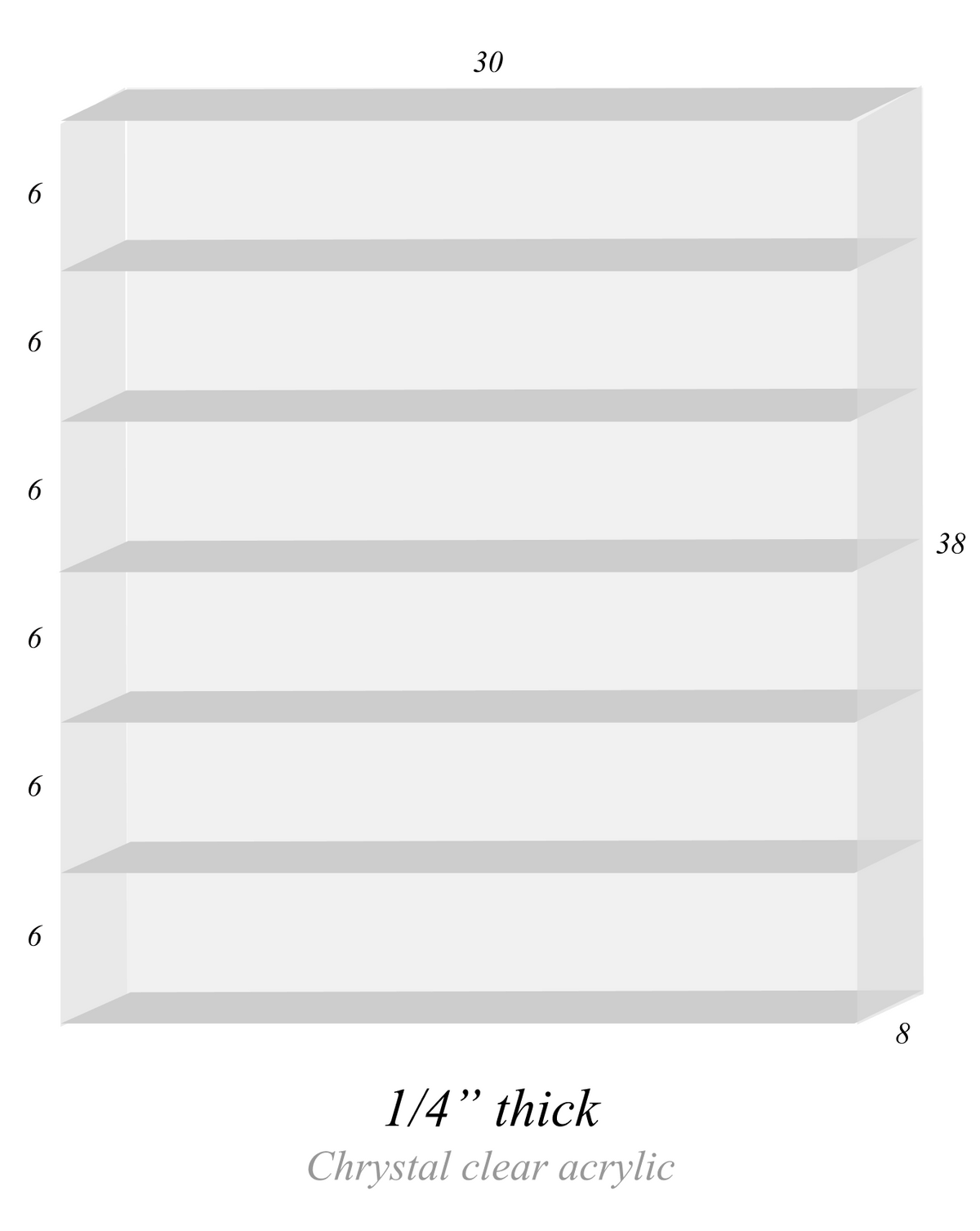 Vape Display 30" x 38" (6 tier)