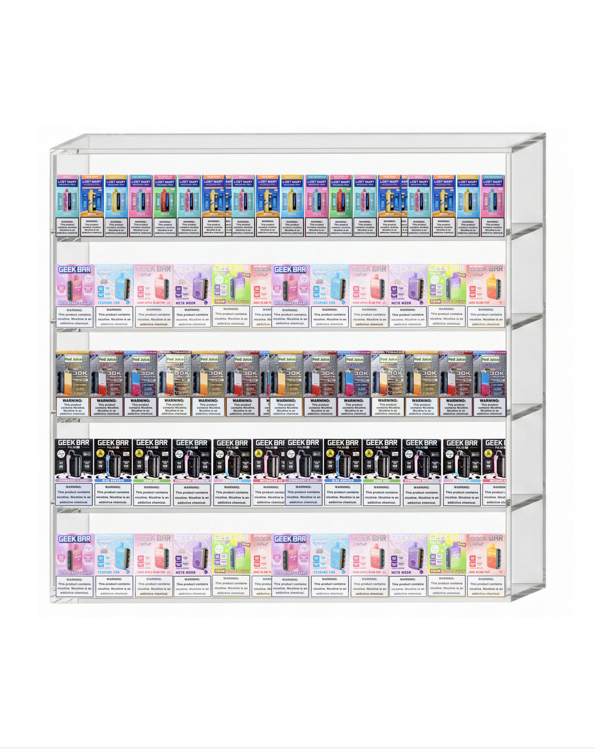 Vape Display 32" x 32" (5 tier)