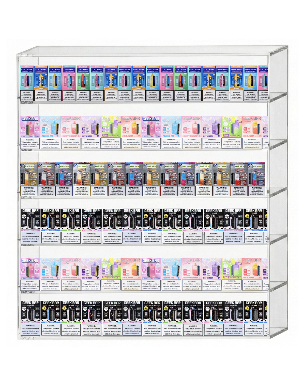 Vape Display 32" x 38" (6 tier)